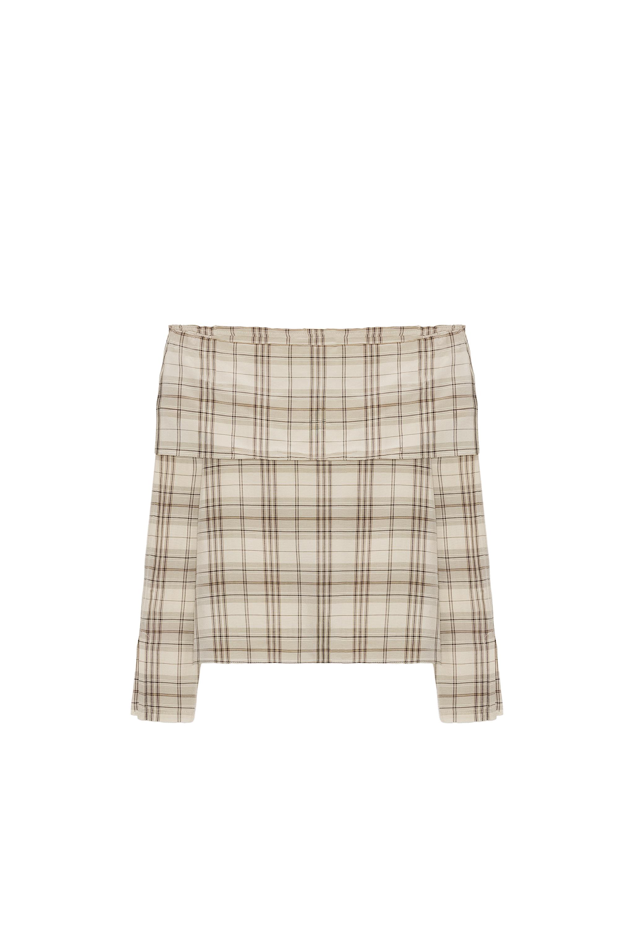 ZW COLLECTION PLAID TOP